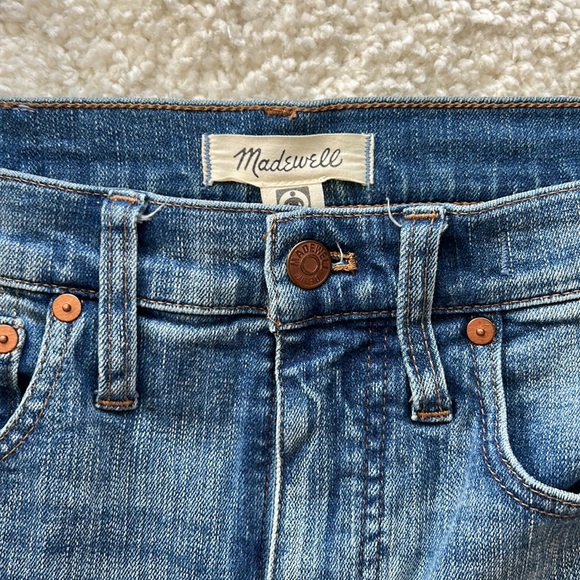 Madewell Skinny Flare Jeans High Rise Women Size 27 Medium Blue Stretch - Picture 6 of 9